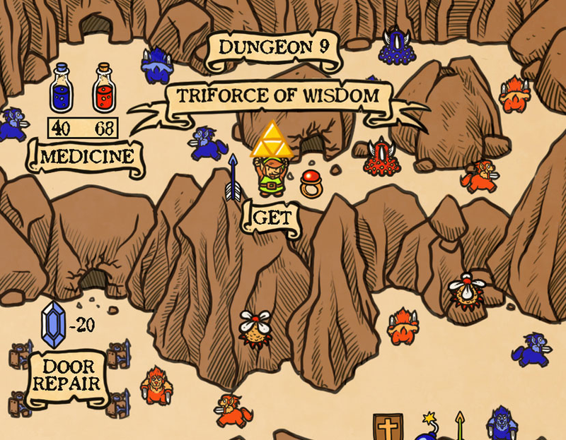 Illustration for article titled A Map Fit For The Legend Of Zelda